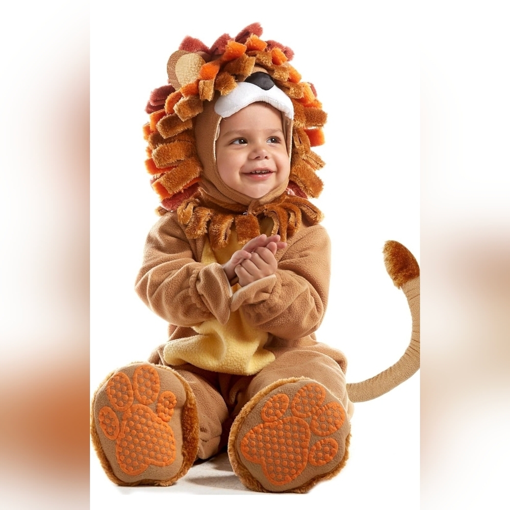 Adorable Lion Kids Costume - Brown and Orange 18 - 24 Months New